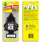 LITTLE TREES Car Air Freshener | Hanging Tree Provides Long Lasting Scent for Auto and Home | 24 Air Fresheners |Black Ice