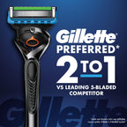 Gillette ProGlide Shield Men's Razor, 5-Blade Razor with Precision Trimmer, 1 Handle and 4 Refills
