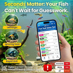 DROPLYTIX Digital Aquarium Water Test Kit, App-Enabled 10-in-1 Freshwater & Saltwater Aquarium Test Strips for Fish Tanks, Shrimp, Reef Test Strips, pH, Ammonia, Nitrate, Nitrite, GH, KH, Chlorine