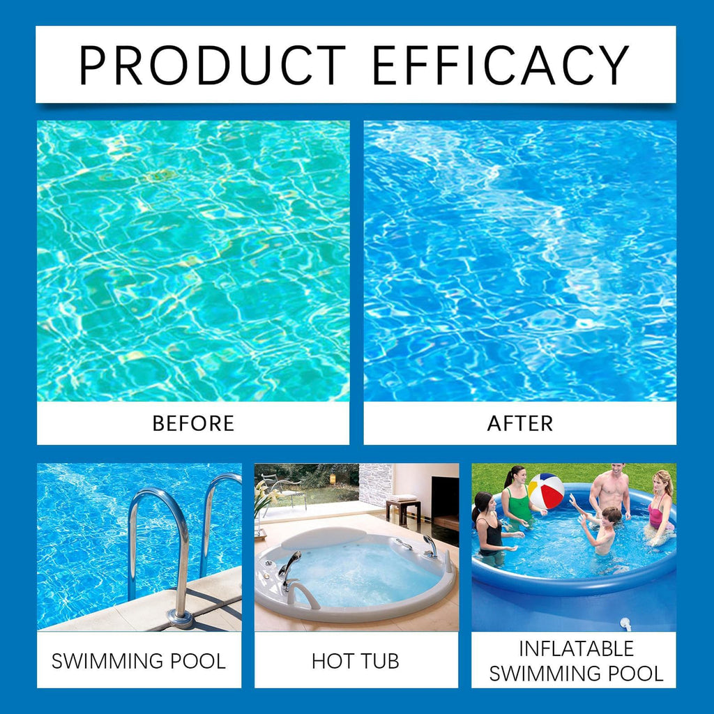 Hozonex Swimming Pool Purifier, Hozone X Pool Purifier, Pro Pool Water Purifier Liquid, Keeps Water Crystal Clear & Removes Cloudiness, for Inground Pools & Above Ground Pools (2Pcs)