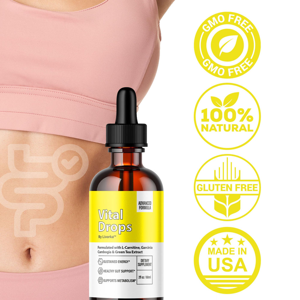 Vital Drops - Official VitalDrops Liquid Drop Premium Advanced Formula All Natural Support, Vital Drops Supplement for Overall Health & Daily Wellness Droppers Review, 1 Bottle for 1 Month