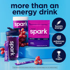 AdvoCare Spark - Energy Drink Mix - Vitamin & Amino Acid Supplement - Supports Energy & Focus - Portable Immune Support - Sugar-Free - Grape - 10.5 oz (42 Servings)