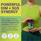 Uncle Scientist DIM SGS+ Supplement 150mg for Women & Men - Supports Healthy Hormone Levels, Estrogen, Metabolism, Detox - Pomegranate & Broccoli Seed, 90 Capsules (90 Day Supply)