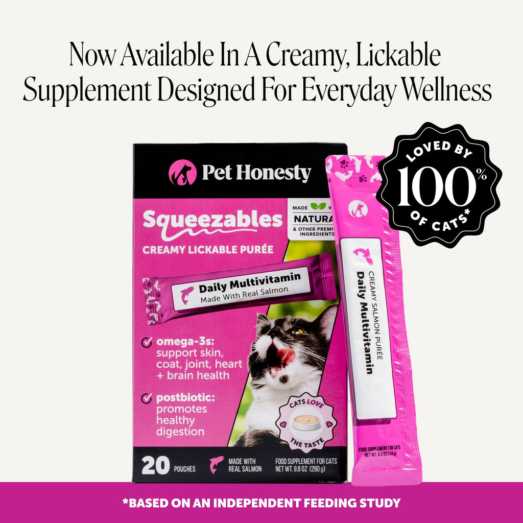 Pet Honesty Cat Multivitamin, Cat Treats Alternative, Chicken 30-Day Supply