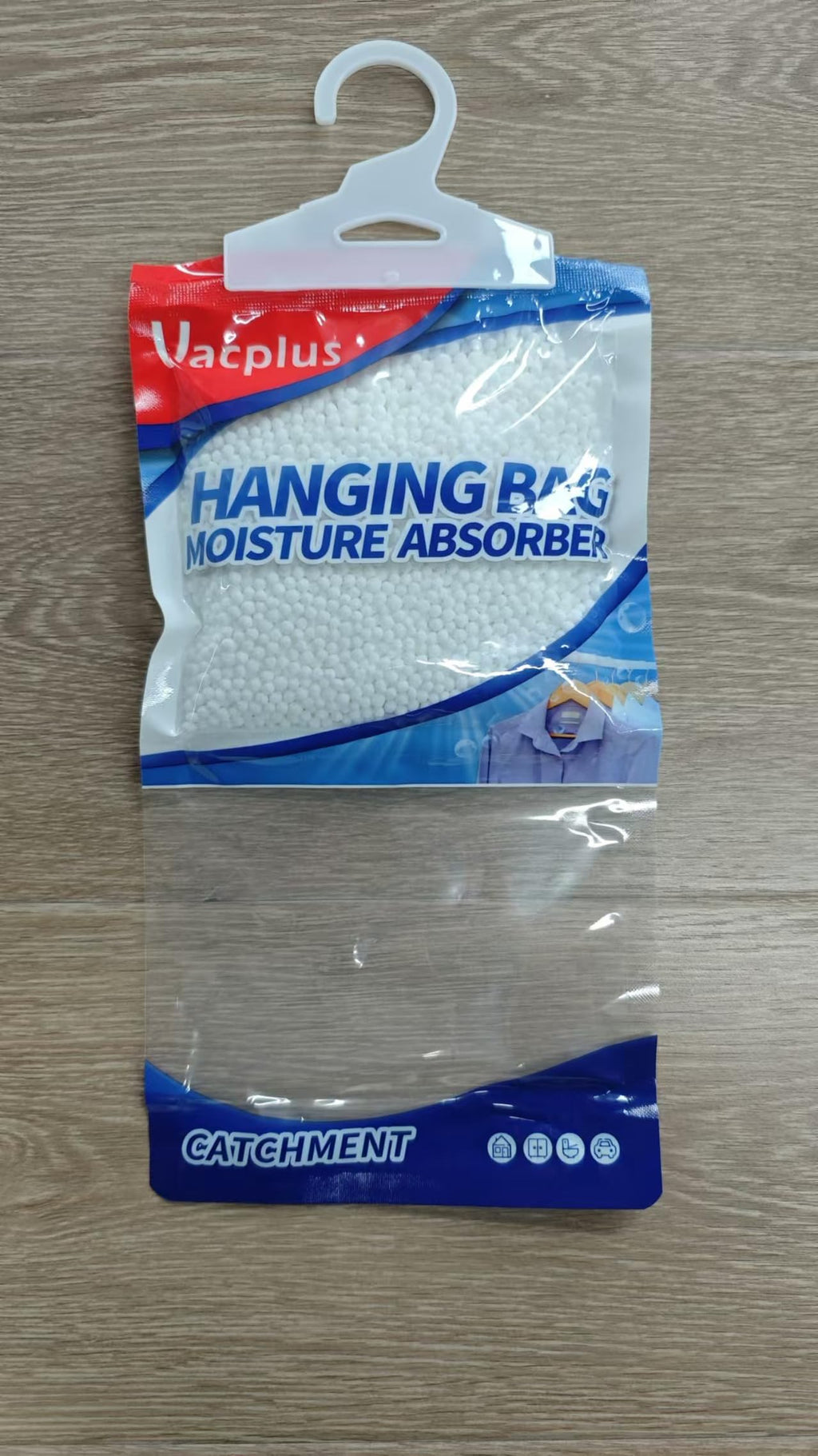 Vacplus Moisture Absorbers Packets, Fragrance Free 10 Pack, Humidity Packs, Dessicant Packets, Hanging Closet Dehumidifier Bags, Odor Eliminator for Bathroom 9.8OZ