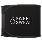 Sports Research Sweet Sweat Waist Trimmer (Core Series) - Premium Sweat Enhancing Fitness Band for Women & Men Black/White