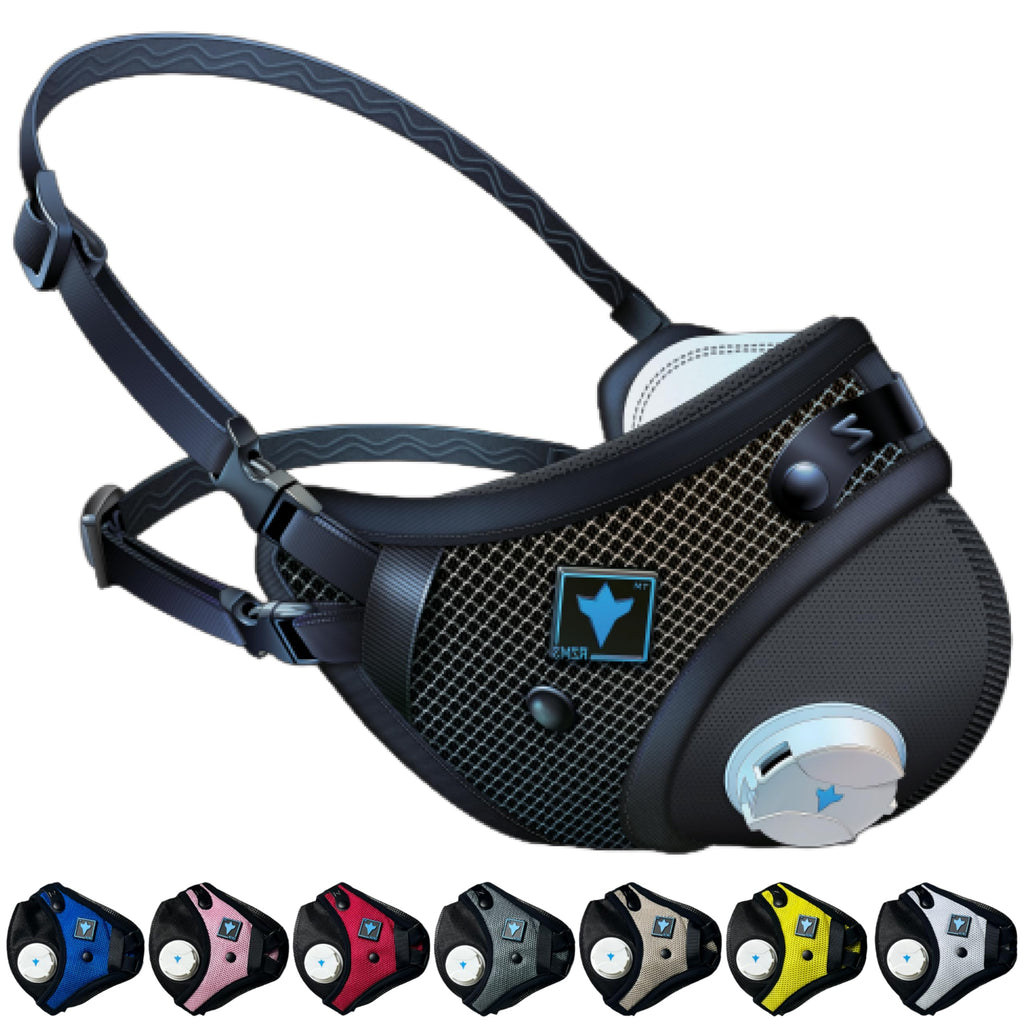 RZ Mask RZM3 - Patented 99.8% Filtration Efficiency All Day Reusable Air Filtration Mask, Anti Fogging, up to 50% Better Breathability, RZ Secure 360° Seal™, and 3 Straps, Trusted by First Responders