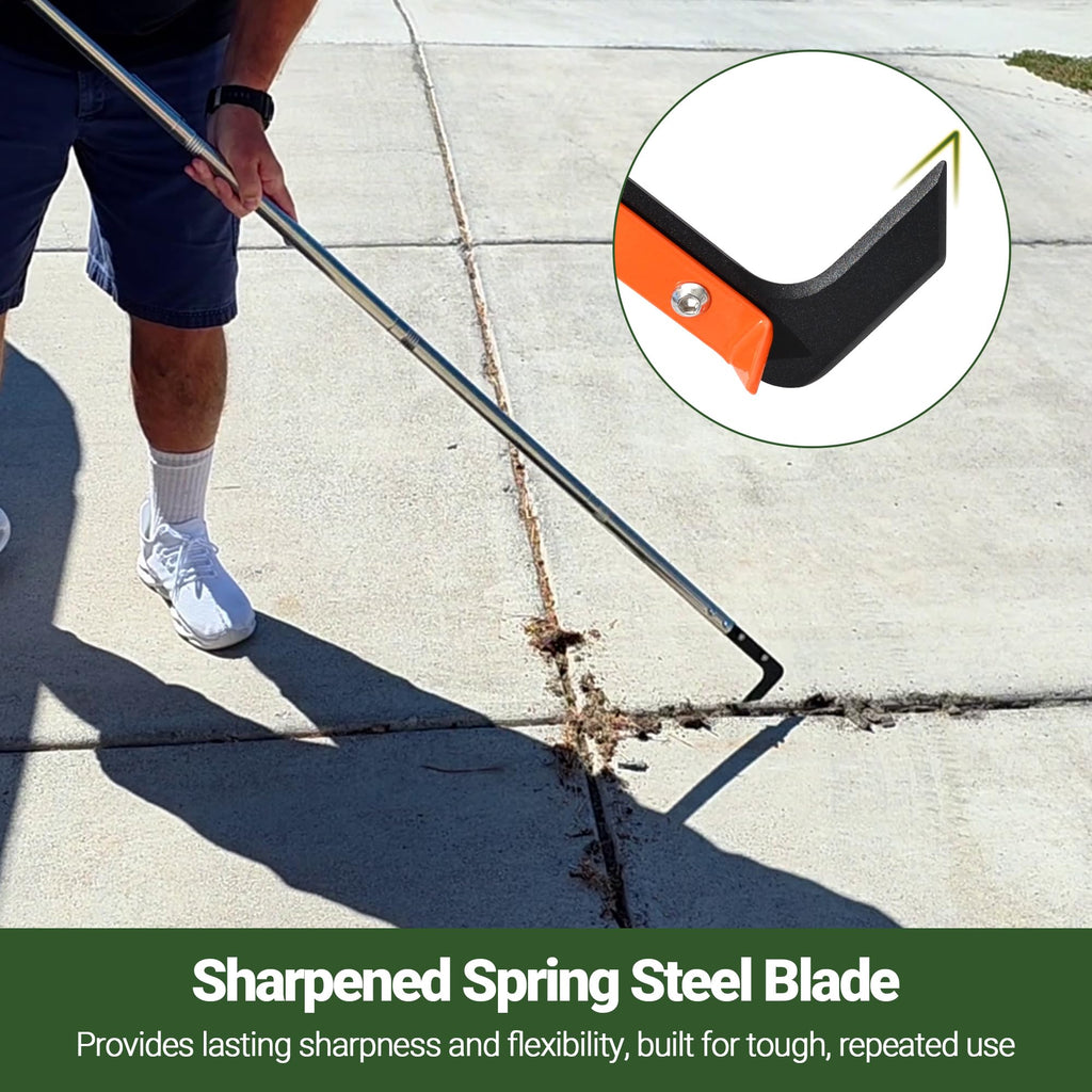CKLT 58in Crack Weeder with Spring Steel L-Shaped Blade