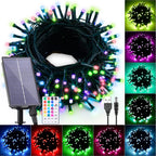 Solar String Lights Outdoor Waterproof 40Ft Color Changing with Remote
