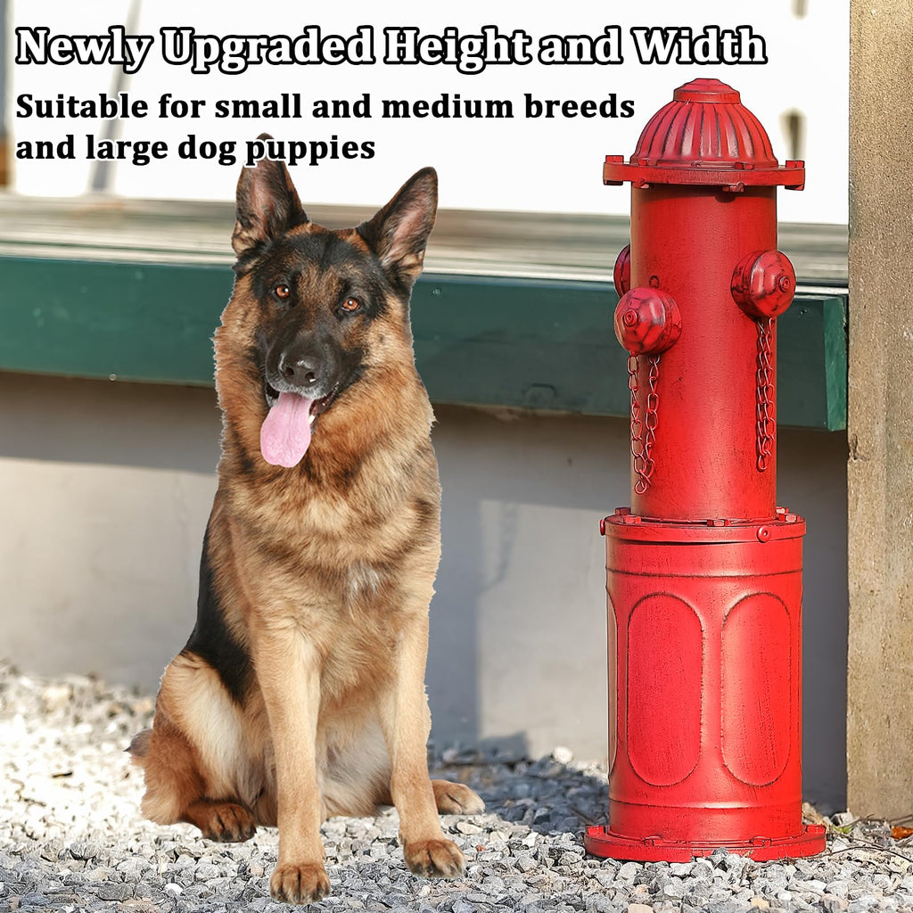 Dog Fire Hydrant Pee Post, 22.4" H Fake Fire Hydrant for Dogs to Pee on