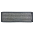 Ottomanson Outdoor Rubber Stair Treads – Ribbed Heavy-Duty Non-Slip Stair Mats – Best Grip on Concrete, Brick & Textured Step – Fastening Recommended for Wooden & RV Steps, Pack of 5