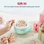 Dash My Mug Ice Cream Maker 2 Pack Bundle, Half-Pint Freezer Mugs, Aqua