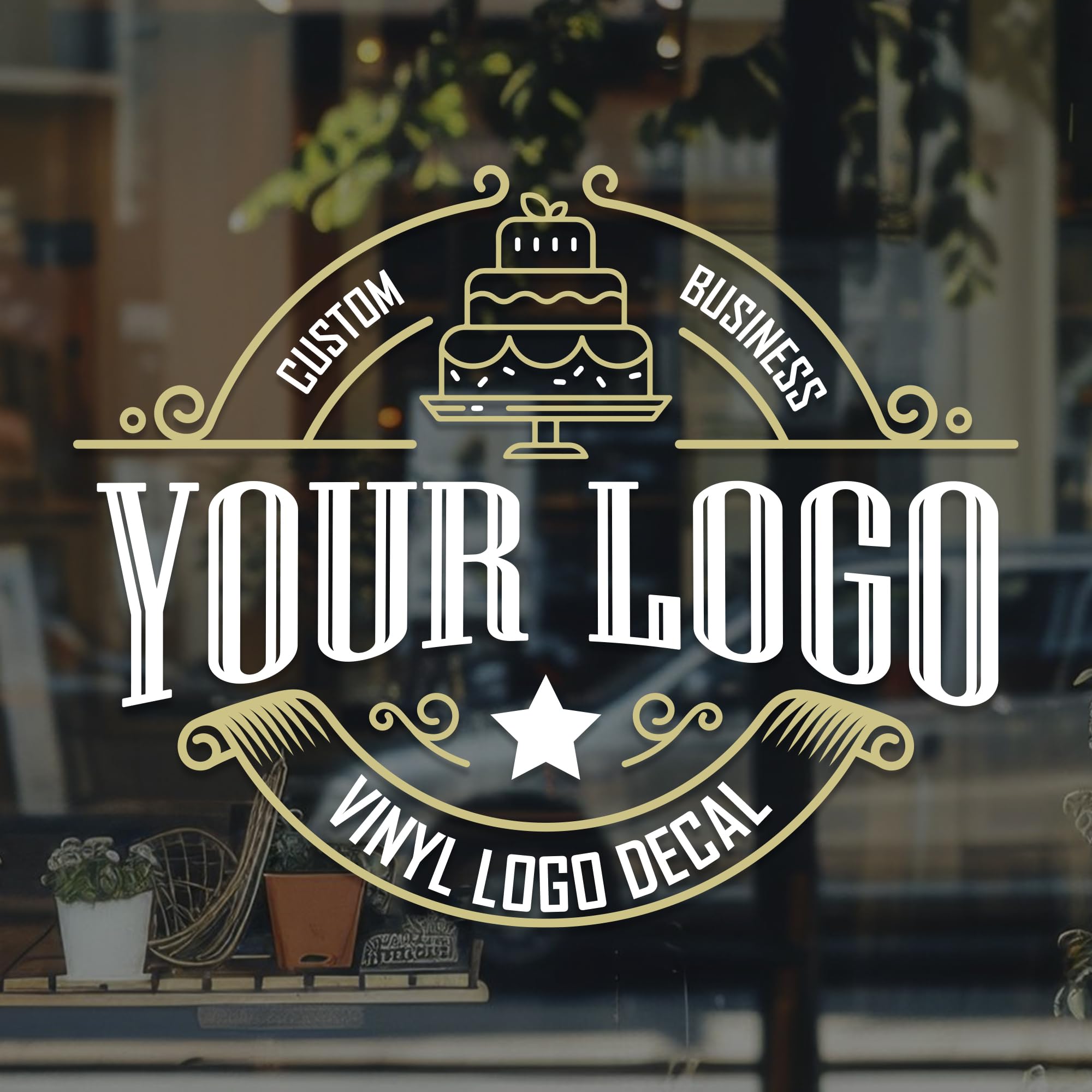 Custom Business Logo Decal for Walls & Windows, Personalize & Build Your Brand with Durable, Weather-Resistant, Waterproof Custom Stickers for Business Commercial Advertising, Home, Office & Corporate