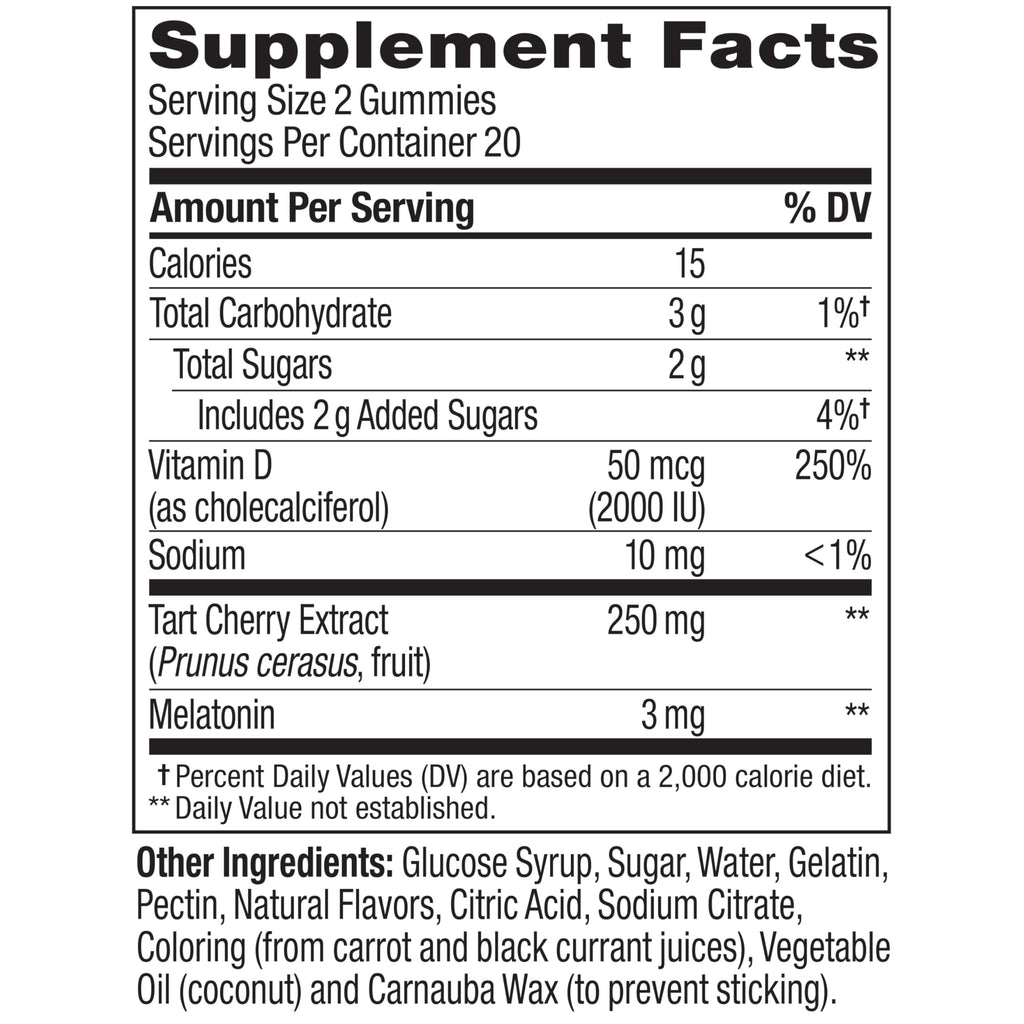 OLLY Muscle Recovery Sleep Gummies, Sleep and Sore Muscle Support, 3mg Melatonin, Tart Cherry, Vitamin D, Berry Flavor - 40 Count