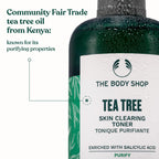 The Body Shop Tea Tree Skin Clearing Mattifying Toner – Purifying Vegan Facial Toner for Oily, Blemished Skin – 8.4 oz