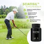 HUMANX Sciatica Focused Formula - Nerve Support Supplement with Stabilized R-Lipoic Acid for Extra Strength - Vitamins Promoting Healthy Back, Hips, Leg, Feet - Neuropathy Supplements - Sciatisil