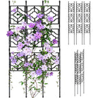 5.25FT Garden Trellis for Climbing Plants, Wall Trellis, 63 Inch Support Fence Climbing Plant Frame Outdoor and Indoor, Privacy Screen Plant Support Fence for Ivy Vines Vegetable Flower