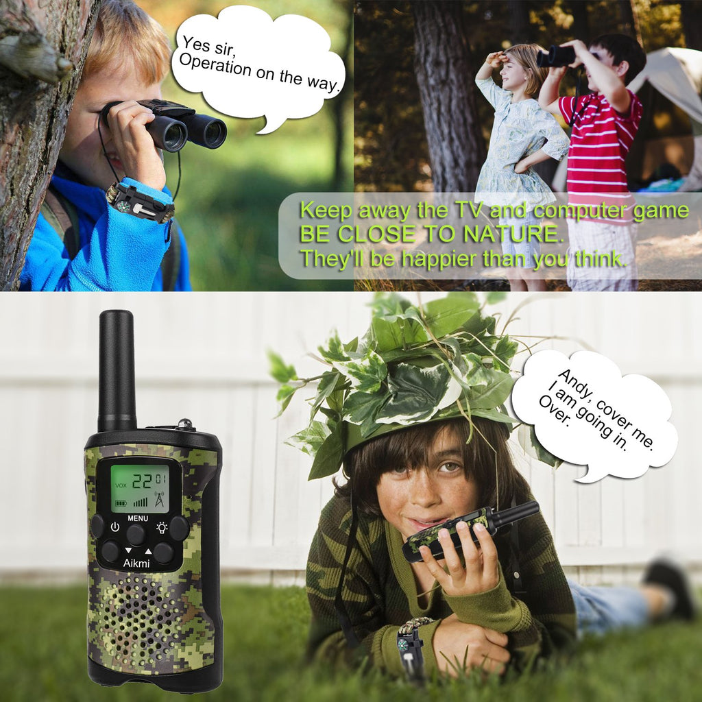 Aikmi Walkie Talkies for Kids Outdoor Toys, Gift Boys Girl