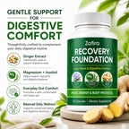 KWEZTY Zafira Organics, Zafira Organics Saffron Supplements, with Saffron Extract, Magnesium Bisglycinate, Ginger, Zinc, Vitamin D3 & B12, Mental Clarity, Hair & Mood Support, 60 Capsules