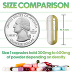 XPRS Nutra Size 1 Empty Capsules - 1000 Count Empty Vegan Capsules - Vegetarian Pills DIY Vegetable Capsule Filling- Veggie Pill Caps for Do-It-Yourself Supplements (White)