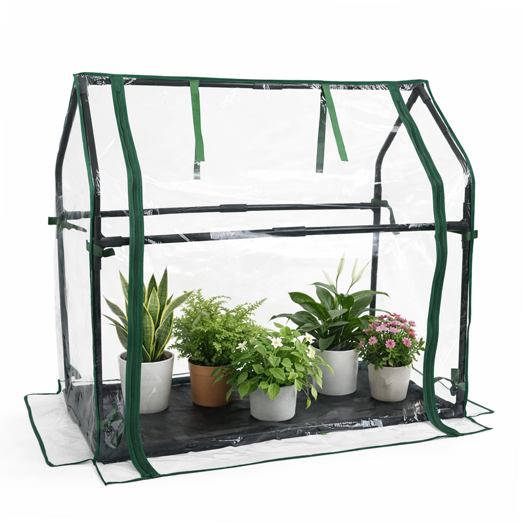 Gardzen Mini Greenhouse with Waterproof Base, 6.2"(L) x18.9(W) x33.3(H)