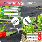 Gtongoko 500 Pack Landscape Staples 6 Inch, 11 Gauge Heavy Duty Galvanized Sod Staples for Weed Barrier Fabric, Ground Cover, Artificial Turf, Commercial Landscaping and Garden Projects