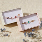 Birthstone Bracelets for Women, Custom Birthstone Bracelet with Gem Chain