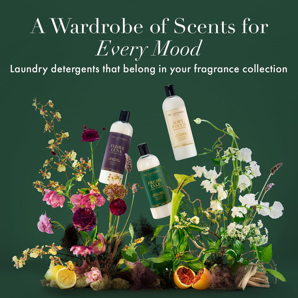 The Laundress Fresh Take Luxury Laundry Detergent, Long-Lasting Green Citrus Fragrance up to 7 Days of Scent, BioRadiance Enzyme Technology, Keep Clothes Vibrant for Longer, USDA Biobased, 15 Loads