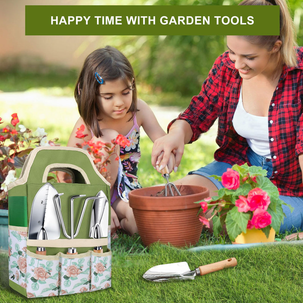 Kynup Garden Tools Set with Storage Bag, Heavy-Duty Gardening Kit for Women