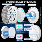 VIDOME Rechargeable Submersible Pool Lights - Waterproof Underwater Pool Lights Charging Battery Operated Remote Controlled 16 Color Changing Hot Tub Lights with Magnet for Pool Pond