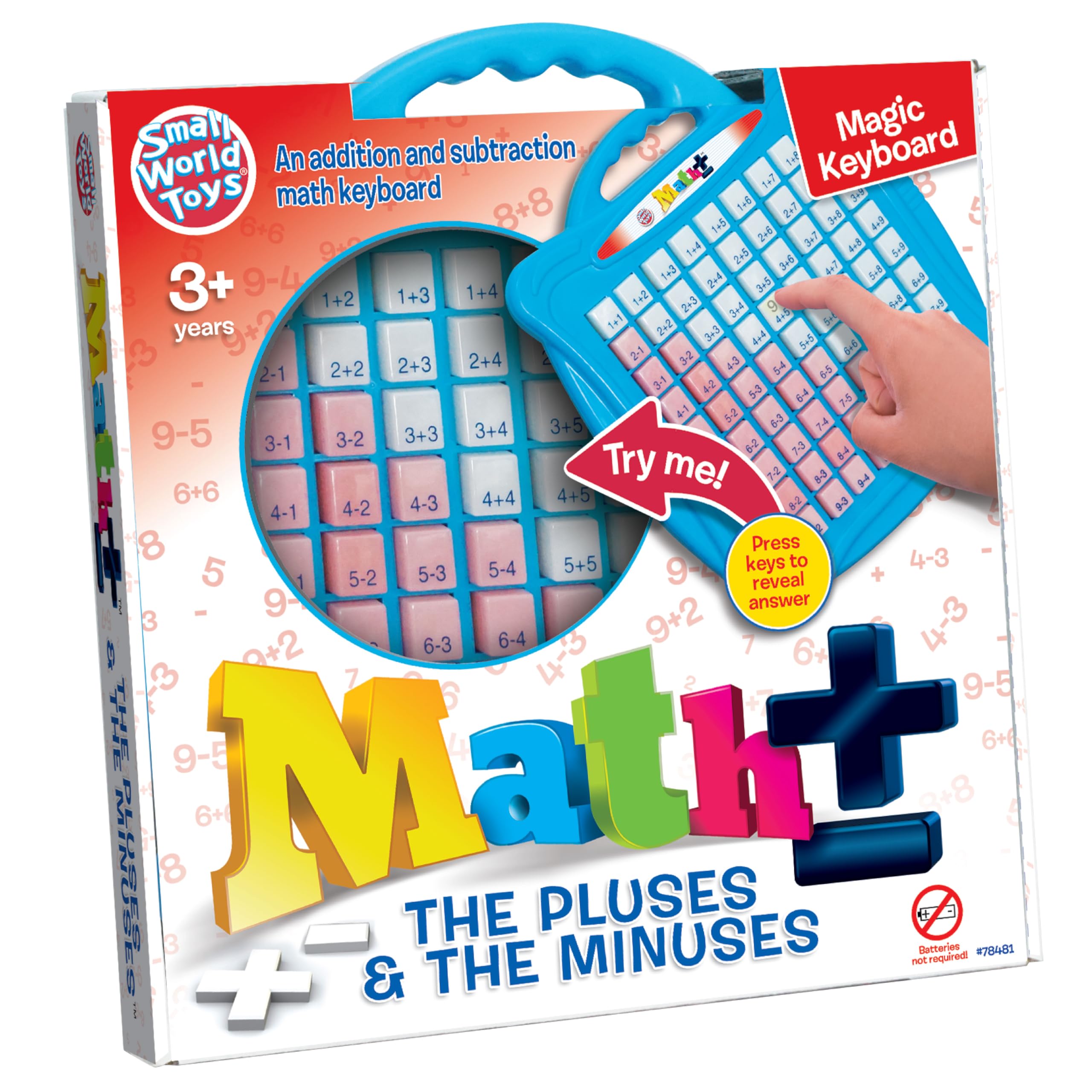 Small World Toys Addition and Subtraction Games, Preschool Math Counting Toys, Kindergarten Math Games Board for Ages 3+ Preschool Learning Activities Educational Toys, Learning Gift for Kids