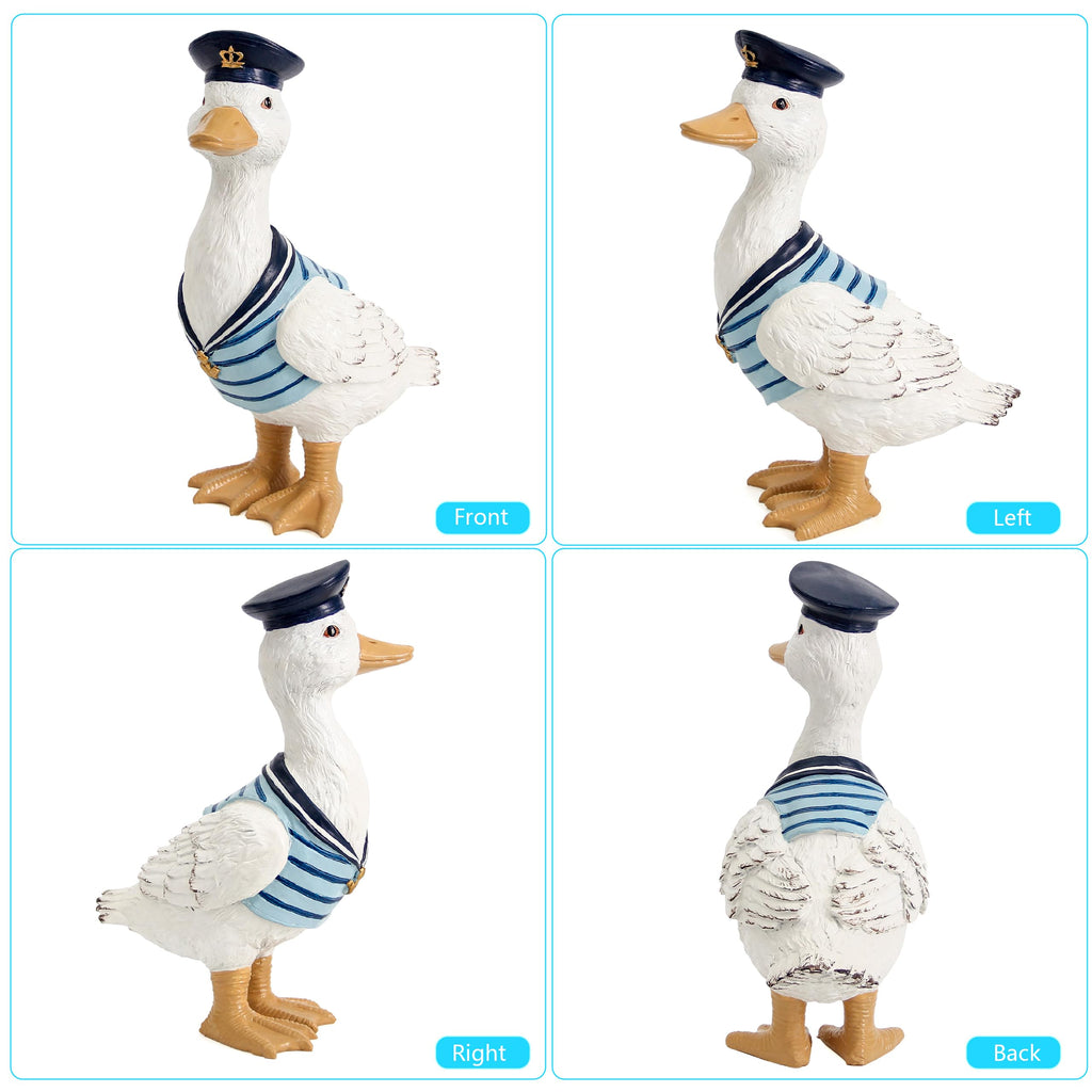 Duck Garden Decor Outdoor Porch Duck Statues Lawn Ornaments for Outside