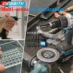 DKIBBITH 10 Pack Dry Diamond Drill Bits & Tile Drill Bit Set for Ceramic, Porcelain, Marble, Granite, Stone, Glass - Round Shank 3/16"(x2), 1/4"(x3), 5/16", 3/8", 1/2"+2 Pack Drill Bits 1/4"