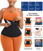 TrainingGirl Waist Trainer for Women Lower Belly Waist Trimmer Corset Tummy Wrap Workout Sweat Belt Band Sports Sauna Suit