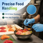 SWIFTLITE Nitrile Gloves, Food Safe Disposable Gloves Latex Free, Blue Rubber Gloves Powder Free for Food Prep, Cooking, Kitchen Cleaning (X-Large, 1000)