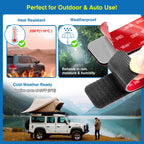 8 Sets Heavy-Duty Adhesive Hook and Loop Strips, 1.2" × 3.2"