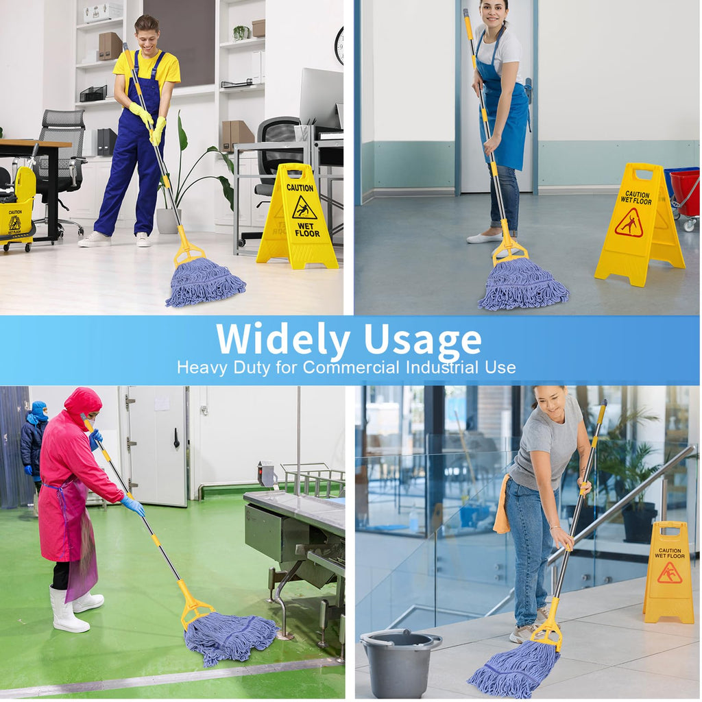 HiBaby Commercial Mop, 63Inch Handle Heavy Duty Industrial Mop