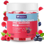 90 CT Magnesium Glycinate Gummies 600mg, Sugar Free Magnesium Gummies w/Zinc & Vitamin D3 - Magnesium Supplements for Sleep, Supports Bone Health, Nerve & Immune Function