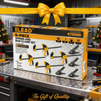 8-Piece Bar Clamps for Woodworking - 4 Pcs 12 inch Bar Clamps with 150 LBS Load Limit, 4 Pcs Heavy Duty Metal Spring Clamps, Quick Release Triggers
