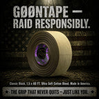 Goon Tape Raid Tape 1.5 in x 60 FT – Premium Moisture-Wicking Tactical Grip Tape for Firearms, AR, Pistol, Handguard, Magazines – Cotton & Synthetic Blend (OD Green)