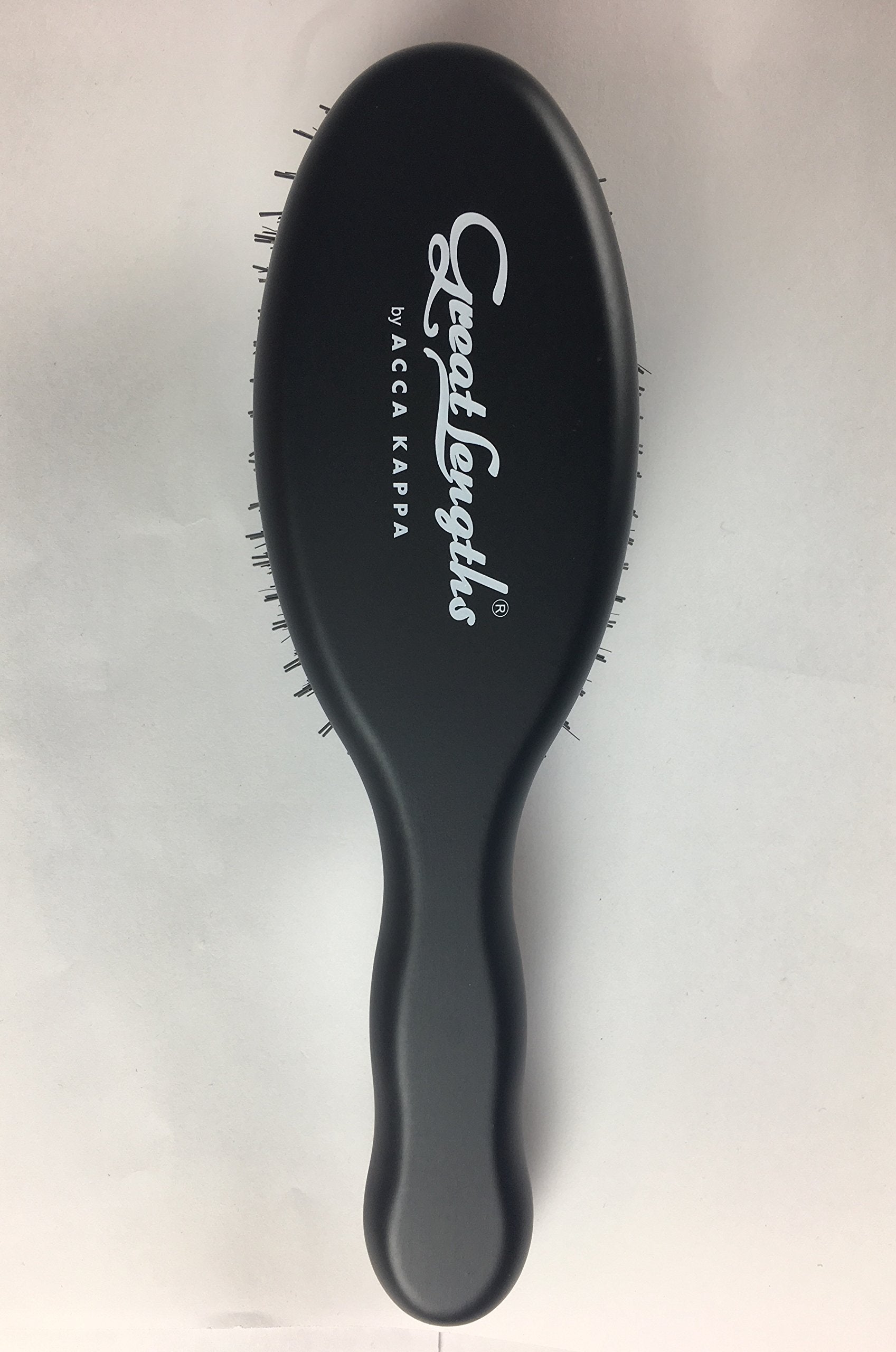 Great Lengths Oval Paddle Brush by ACCA KAPPA Made in Italy Wood and Boar Bristle