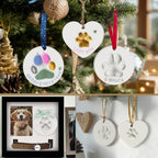 MYPAWLETS Dog Cat Pawprints Keepsake Kit,Make 3 Clay Paw Print Ornaments