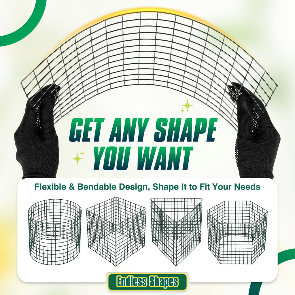 12 Pack 17" x 12" Tall Round Plant Cage - 36PCS Plant Support Cage Metal Wire Mesh Plant Protector for Outdoor Gardening Supplies Garden Protection Rabbits Chickens Ducks for Vegetables Flowers Shrubs