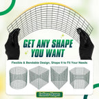 12 Pack 17" x 12" Tall Round Plant Cage - 36PCS Plant Support Cage Metal Wire Mesh Plant Protector for Outdoor Gardening Supplies Garden Protection Rabbits Chickens Ducks for Vegetables Flowers Shrubs