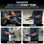 SAS Safety 6604-20 Thickster Powder Free Exam Grade Disposable Latex 14 Mil Gloves, Extra Large, 50 Gloves by Weight