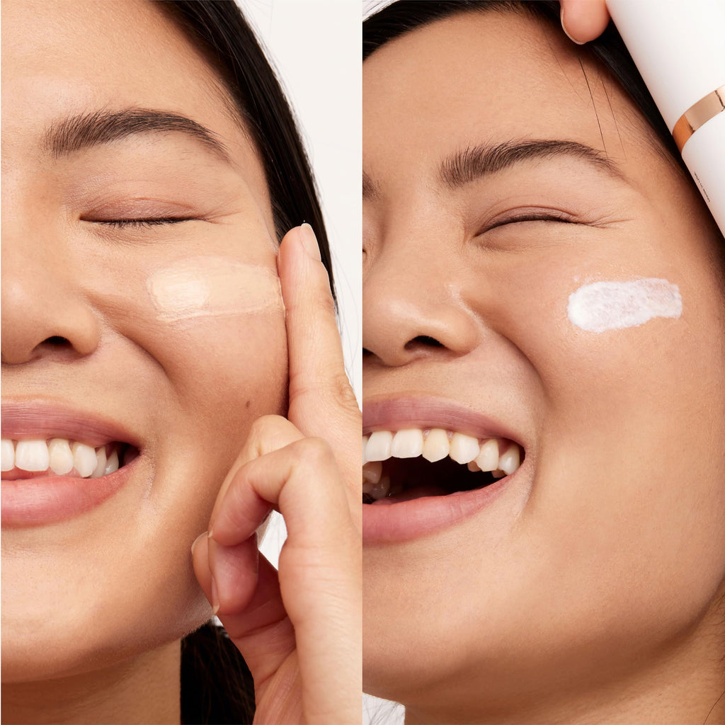 DRMTLGY Moisturizer with SPF 46 & Anti Aging Clear Universal Tinted SPF & Facial Sunscreen 2 Pack - Broad Spectrum Protection Against UVA and UVB Rays