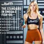 JYM Supplement Science Omega JYM Fish Oil 2800mg, High Potency Omega 3, EPA, DHA, DPA for Brain, Heart, & Joint Support 120 Soft Gels