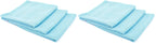 The Rag Company - Standard Waffle Weave Towels, Microfiber Detailing, Window/Glass and Drying, Wax & Polish, Lint-Free, Streak-Free, 370gsm, 16in x 16in, Light Blue (6-Pack)