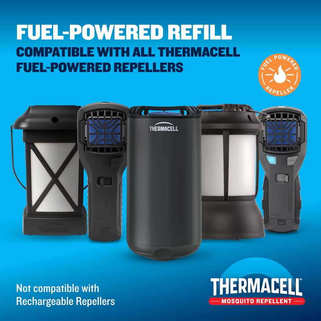 Thermacell Fuel-ZoneGuard Mosquito Repellent Refill; 15-Foot Zone of Scientifically Proven Outdoor Protection; Fuel-Powered; Patio Shield; 72-Hr Refill; Bug Spray Alternative; Scent Free; DEET-Free
