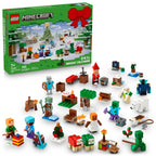 LEGO Minecraft Advent Calendar 2025 Building Toy - Kids Holiday Countdown Set for Boys & Girls, Ages 7+ - 24 Buildable Surprises & 8 Minifigures for Gamers - Collectible Gift for Christmas - 21280